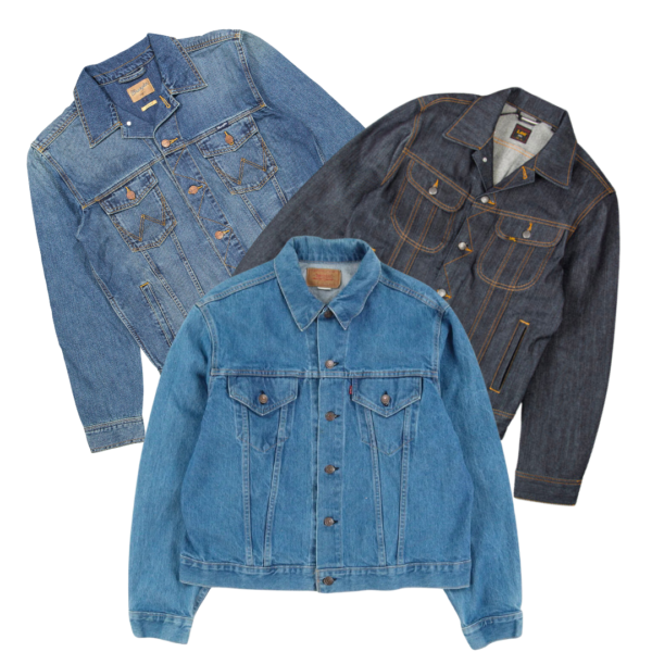 25x LEVI’S LEE WRANGLER DENIM JACKETS